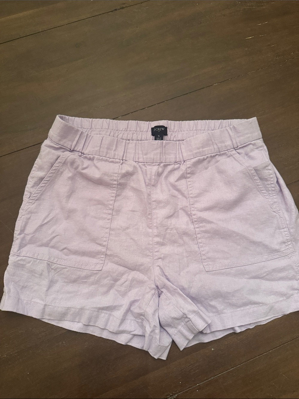 J. Crew Pale Lavender High Waist Casual Pull-On Shorts